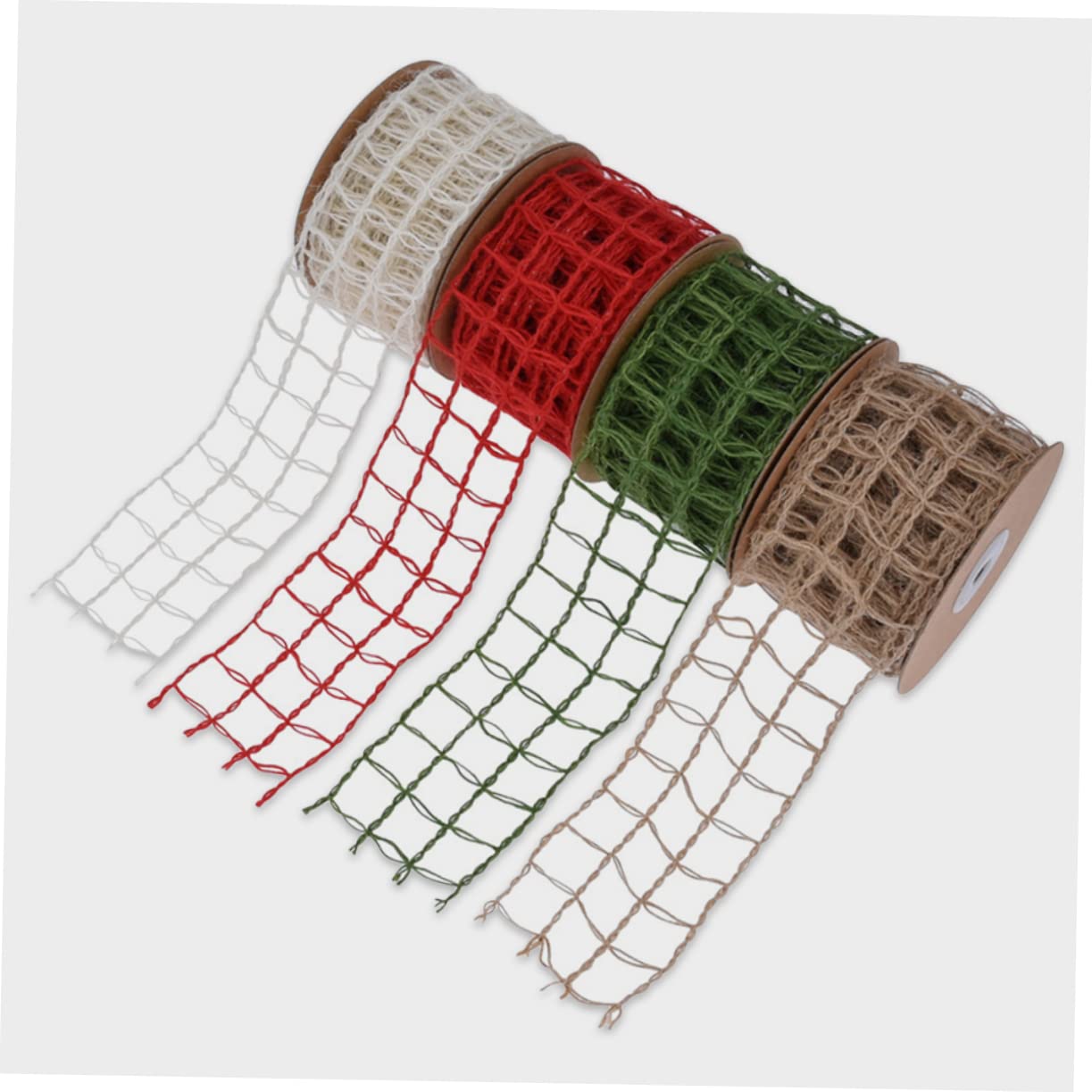 TEHAUX 3stücke Mesh-burlap-dekorationsband Mit Lagig Für -projekte Geschenkverpackung Hochzeits Und Weihnachtsdekorationen Rustikale Bastelideen