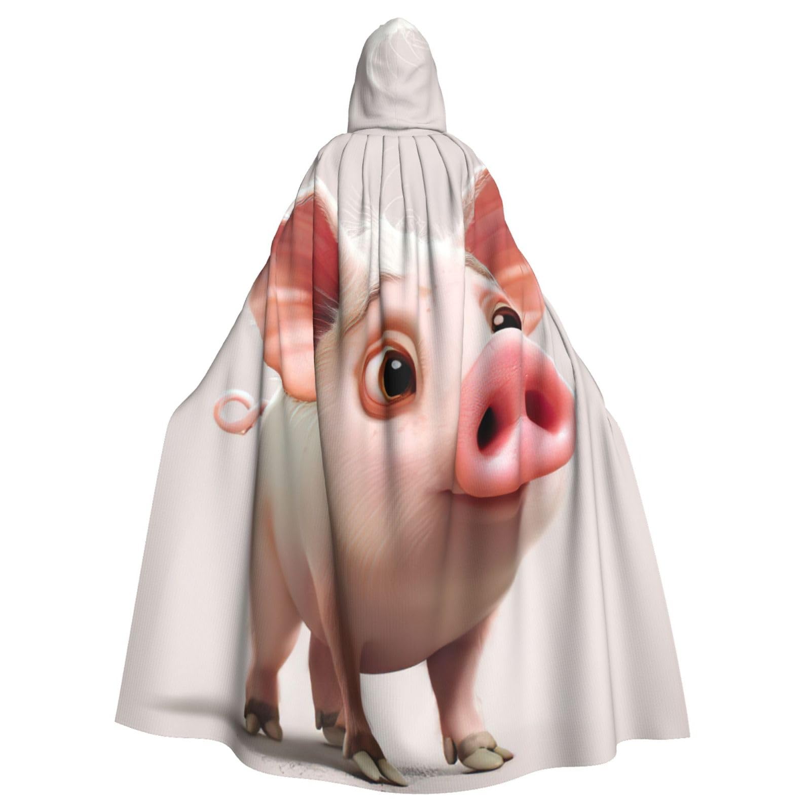 Cape à capuche EdWal imprimé cochon : idéale pour vos soirées cocooning. - 8