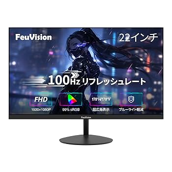 Amazon.co.jp: FeuVision ゲーミングモニター 22インチ フルHD
