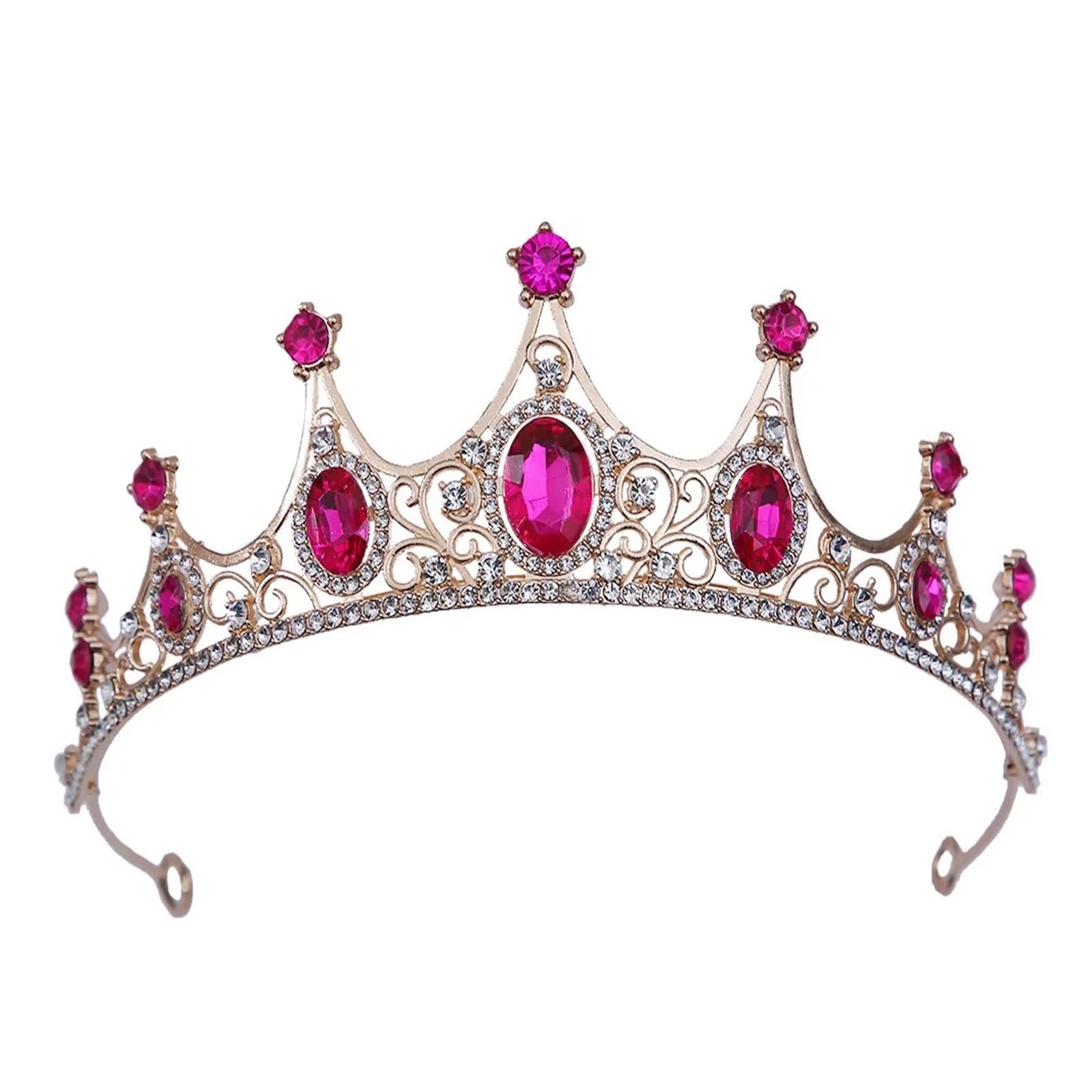 Corona nupcial cristal multicolor tocado mujer regalo de pedida 3