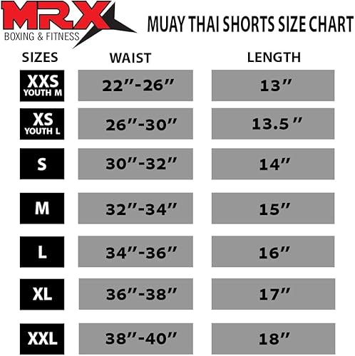 Miniatura 2 de MRX - Pantalones cortos de boxeo para hombre, entrenamiento de lucha y muay thai, boxeo, artes marciales mixtas, BJJ