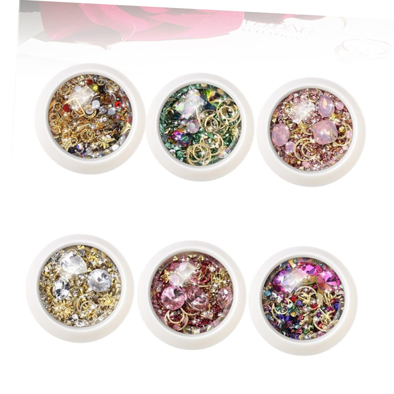 18 Set Accessori per Nail Art Decorazioni Diy per Unghie Forniture Manicure per Donne e Ragazze Materiali Leggeri e Resistenti per Unghie e Professionali