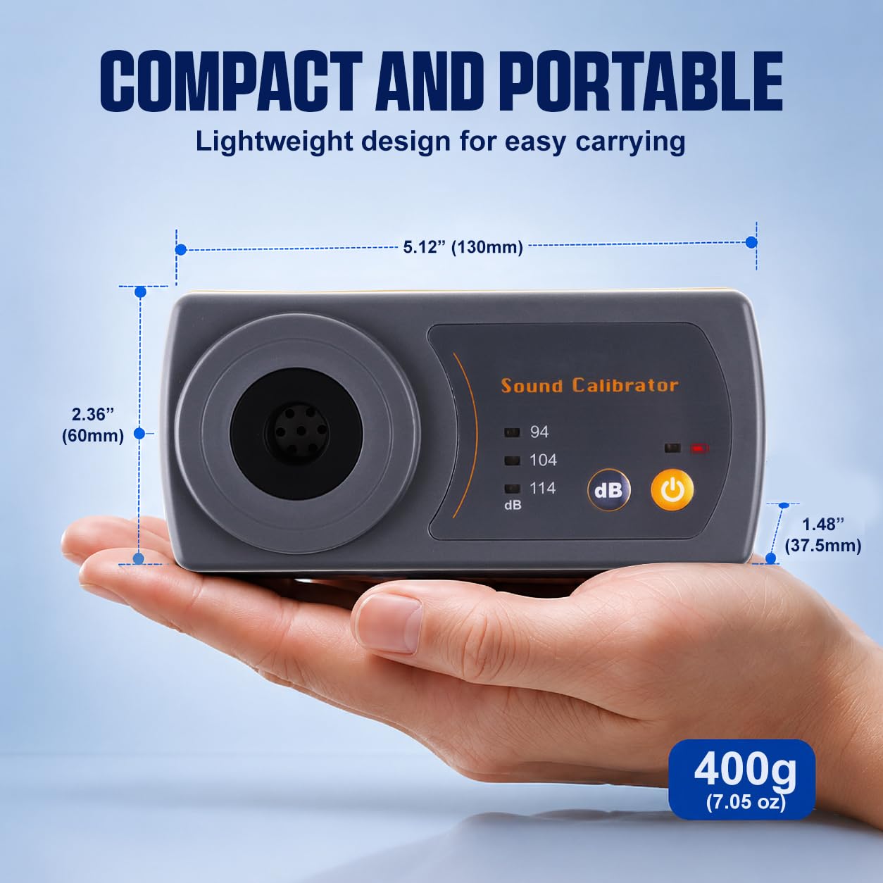 Klang Meter Dezibel Niveau Kalibrator Kalibrierung 114dB / 94dB / 104dB Kalibrierung Niveau für Schallpegelmesser