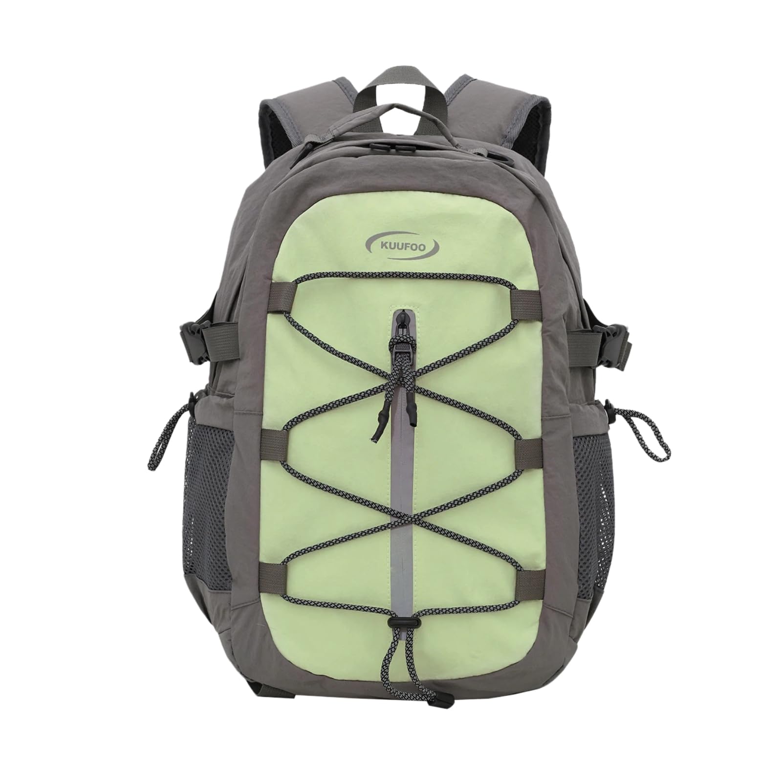 Zaino casual leggero di grande capacità per uomini donne viaggi sportivi(Verde,piccolo)