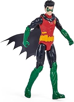 Kinetic Sand DC Comics Batman Rebirth Robin and Joker Figure Set 30 cm with Fabric Cape