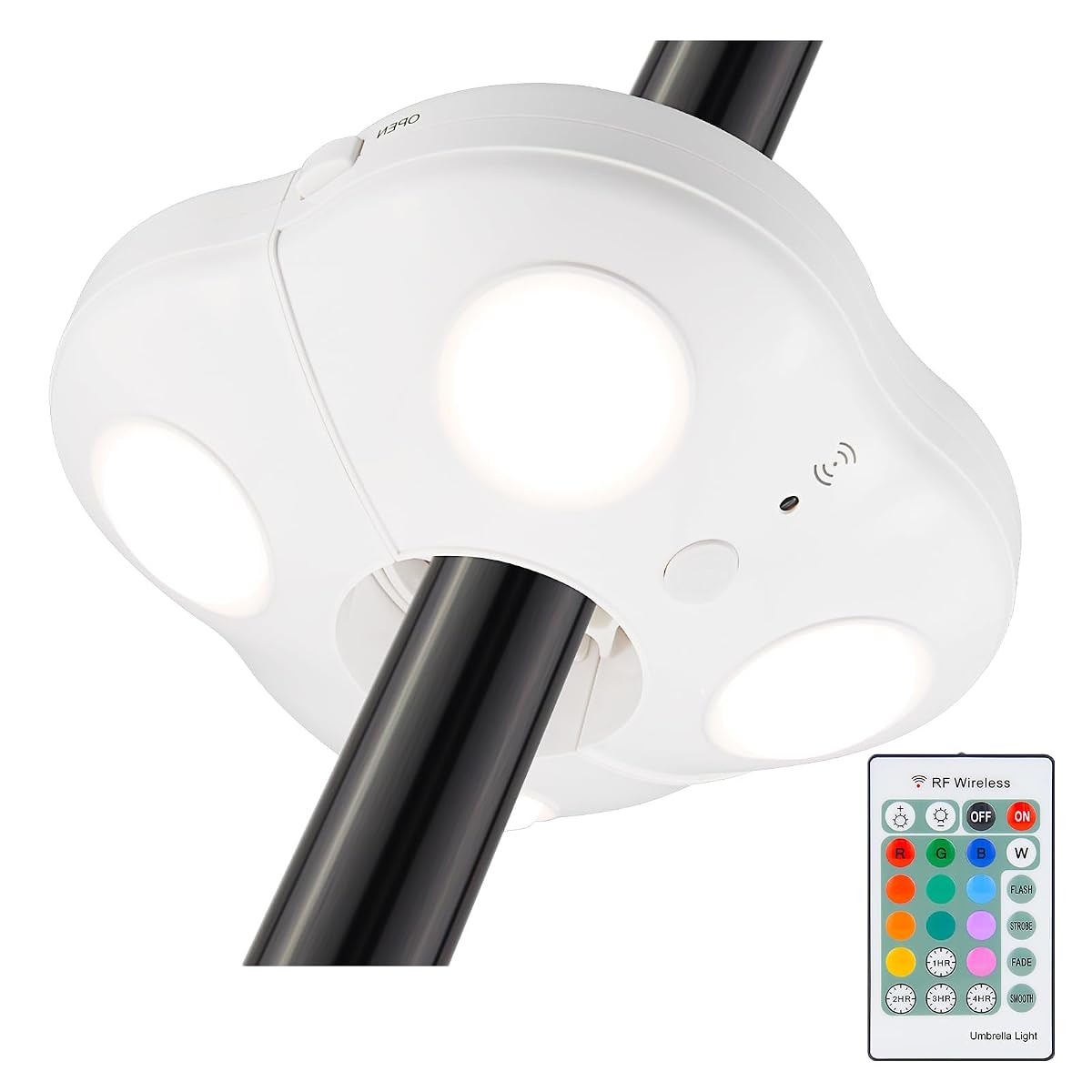 BIGMONAT Battery Operated Patio Umbrella Light, Outdoor LED Table Umbrella