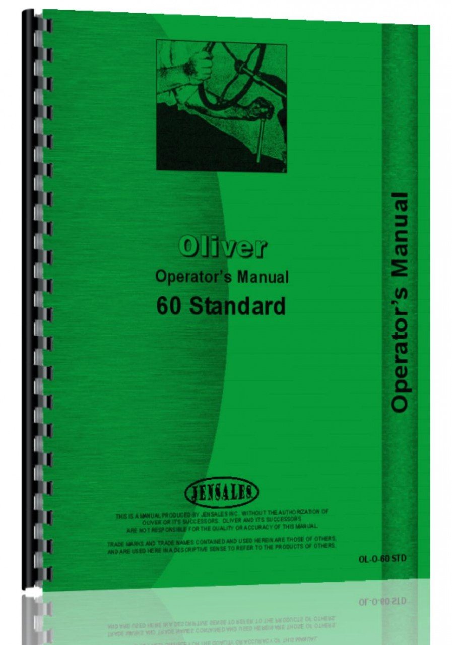 Operators Manual Oliver 66 Tractor      Plastic Comb