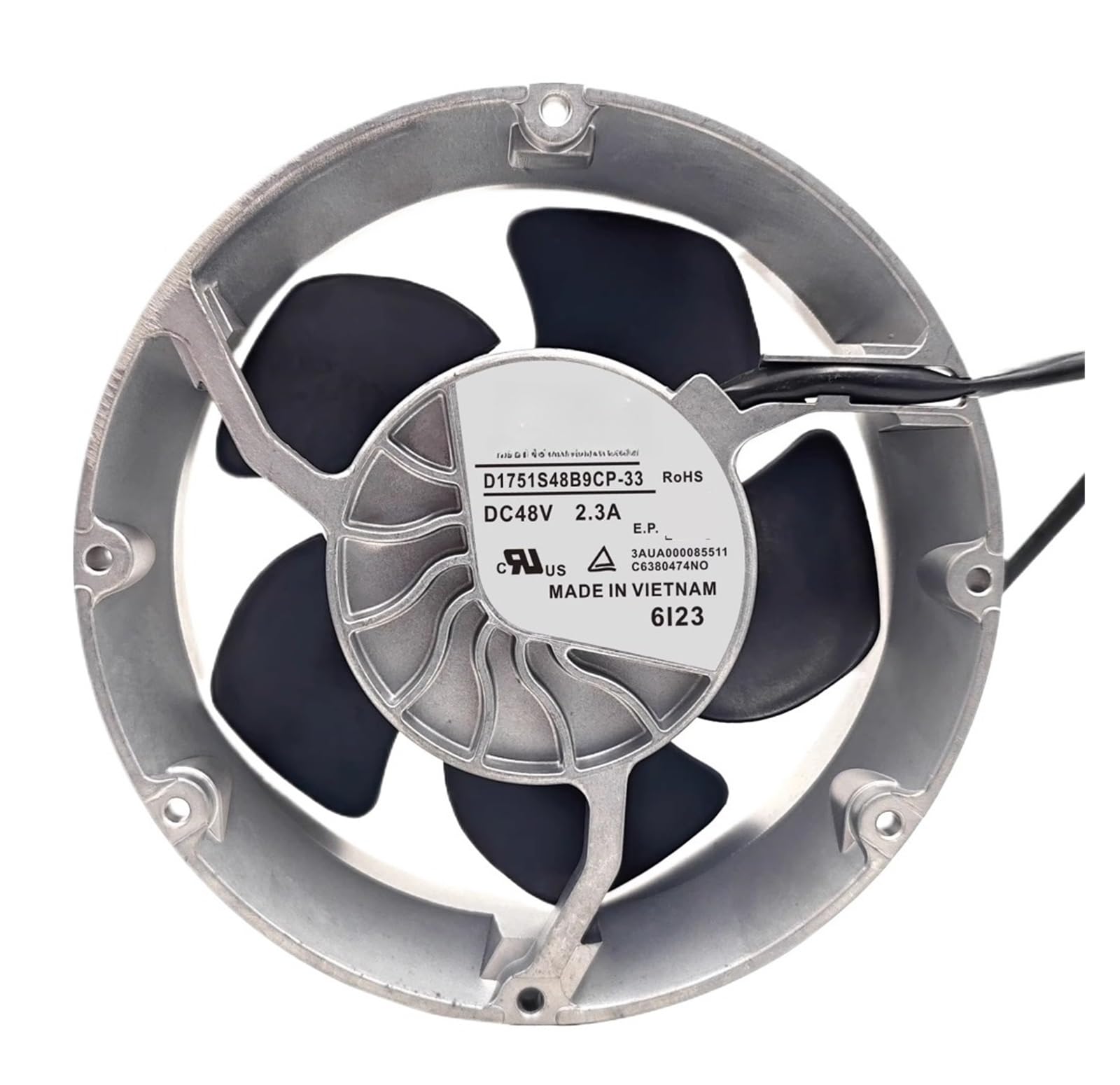 Ventilateur D1751S48B9CP-54 axial 48V à haut débit pour armoire électrique