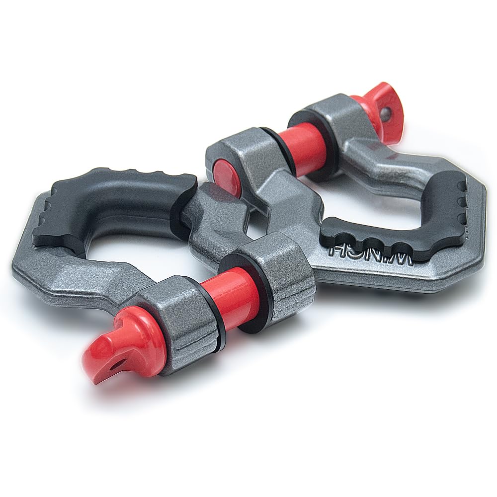 Dragon Winch Grillo per verricello 3T / 3000 kg - Set di 2 Grilli in Acciaio da 5/8" per Verricelli e Traino | Grilli a Omega Universali per Recupero | Robusti Grilli Acciaio Alta Qualità