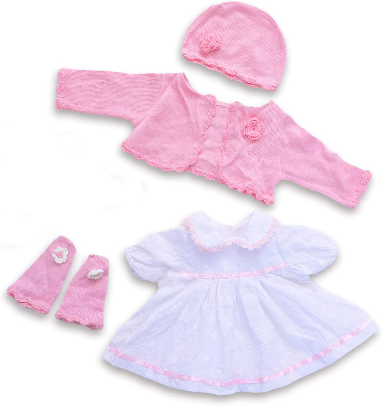 ZIYIUI Reborn Dolls Clothes 22 inch Pink Toys Outfit Accessories