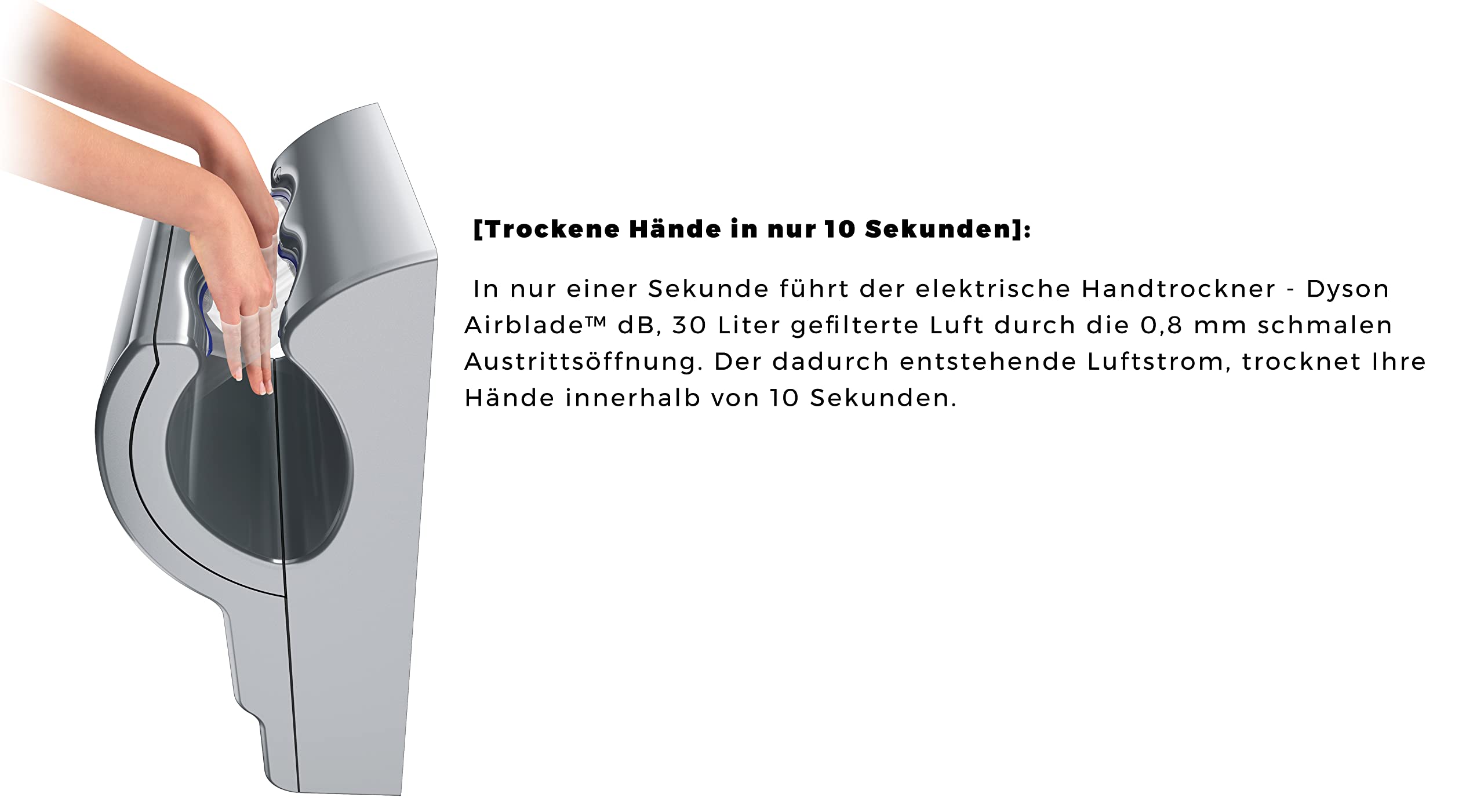 Dyson 300677-01 - Secador de manos, color gris, talla única