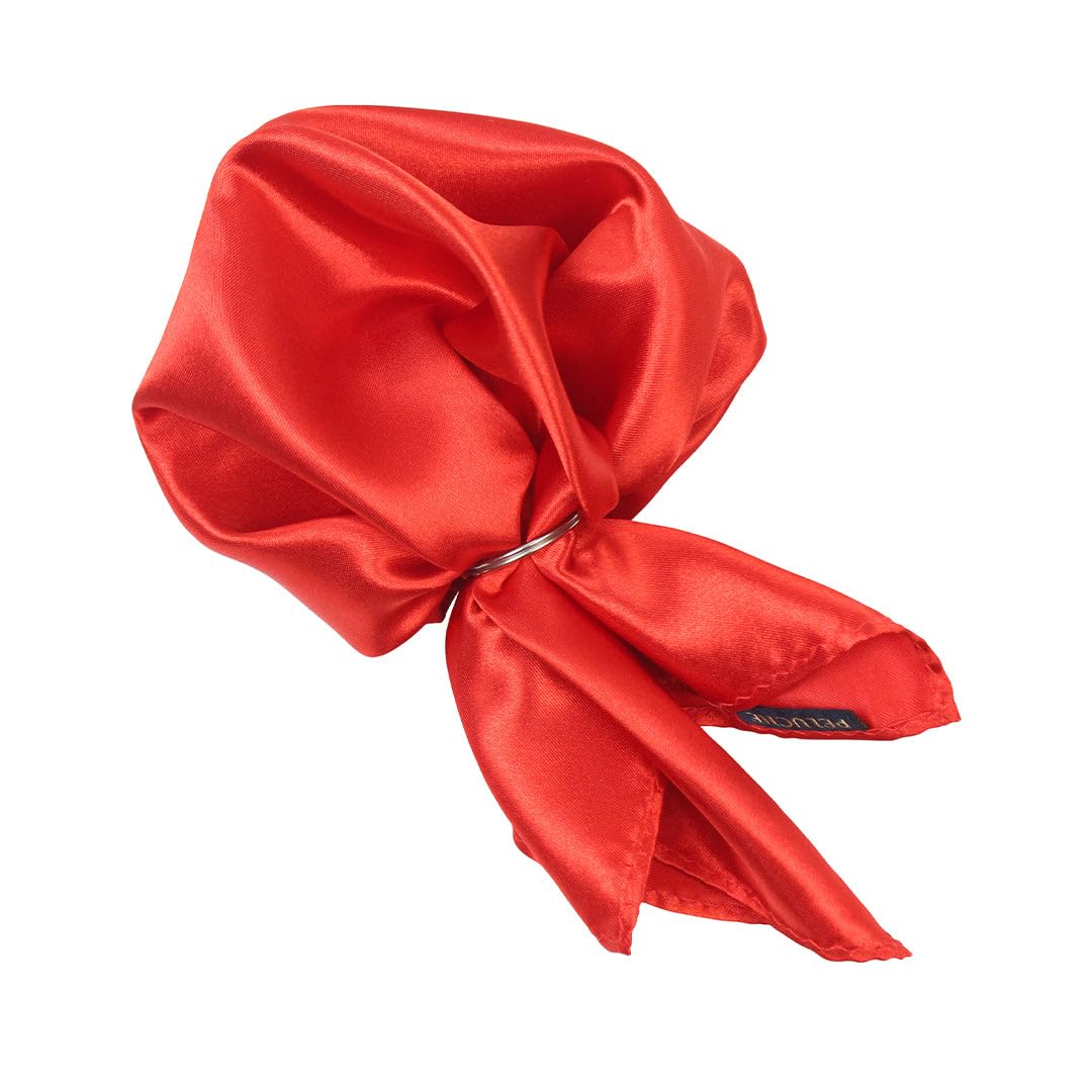 Peluche Sultry Red Cummerbund, Open Bow Tie & Pocket Square Set for Men - Image 7 thumbnail