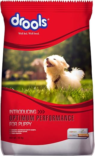 Drools Puppy Dry Dog Food Performance 20kg | Chicken | Complete & Balanced Food | Supports Growth | Highly Digestible