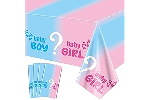Gender Reveal Tablecloths - Surprise Your Guests at Baby Shower with Unique...