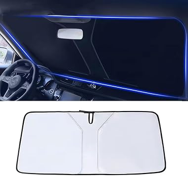 Fit for Toyota Yaris Hatchback 2011-2020,Windshield Sunshade,Car Shade Front Windshield Foldable,Car Windscreen Sun Shade