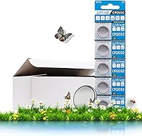 Vista 5 de Cotchear Baterías de litio CR2032, paquete de 5 baterías 2032 de 3 V, batería de litio BR2032 DL2032 ECR2032 CR 2032 para controles remotos