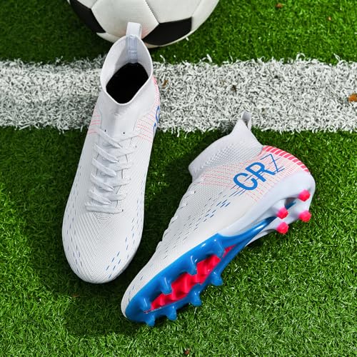 Image of Soccer Cleats for Mens Womens Indoor Turf Soccer Shoes Youth AG TF Training Football Boots Unisex