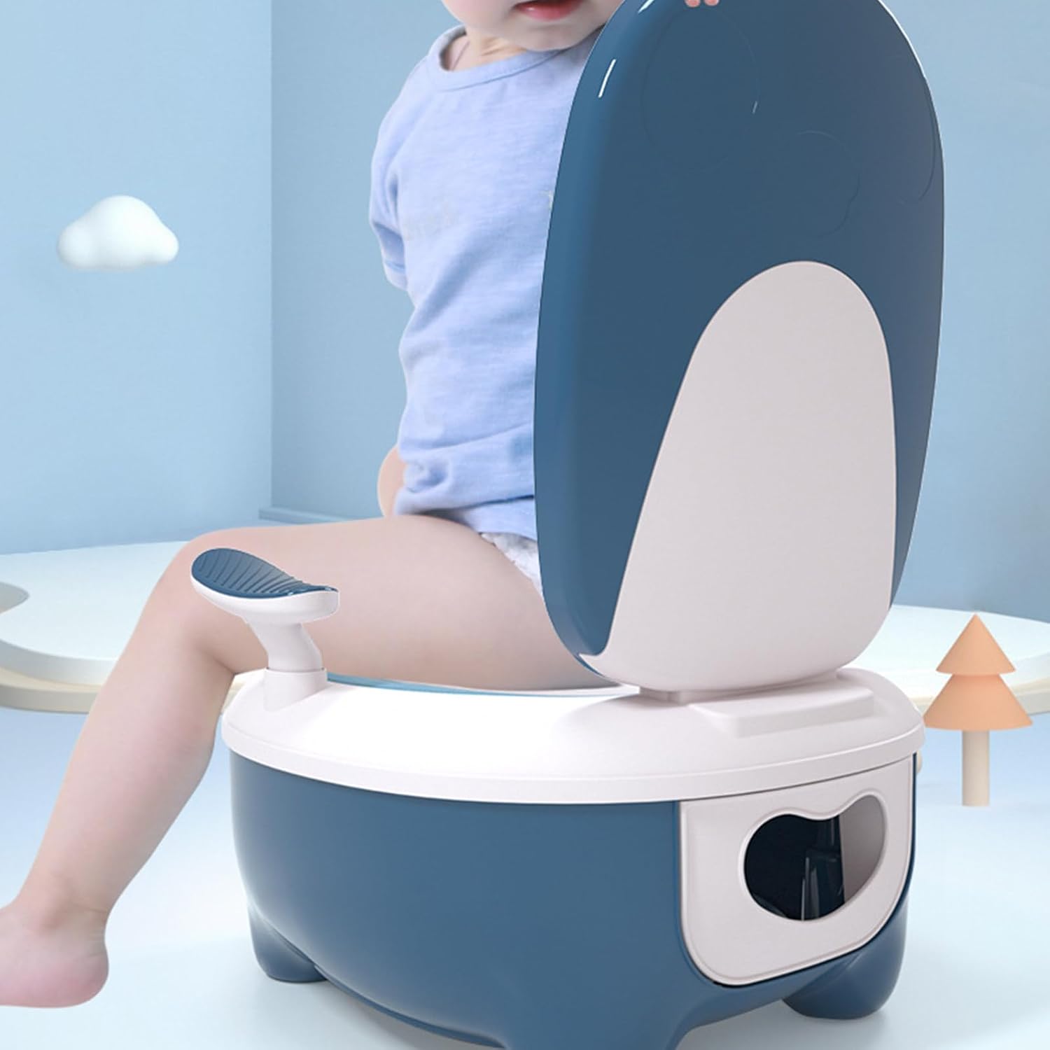 Toddler Potty Chair, Baby Potty Training Toilet, Stable 60kg Capacity Kids Travel Potties, Feature Detachable Design for Quick Cleaning with Nonslip Base for Daycare and Kindergarten (Green)