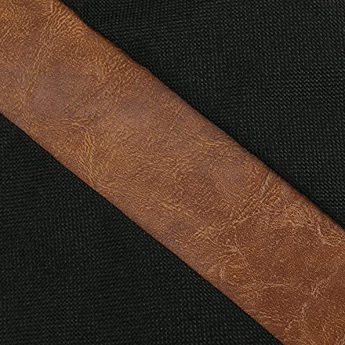 Jasen Set Of 2 Faux Leather And Linen Lumbar Pillow Covers 12X20 Inch Black And White Modern Farmhouse Rectangular Accent Cushion Covers For Couch Sofa #TOP4