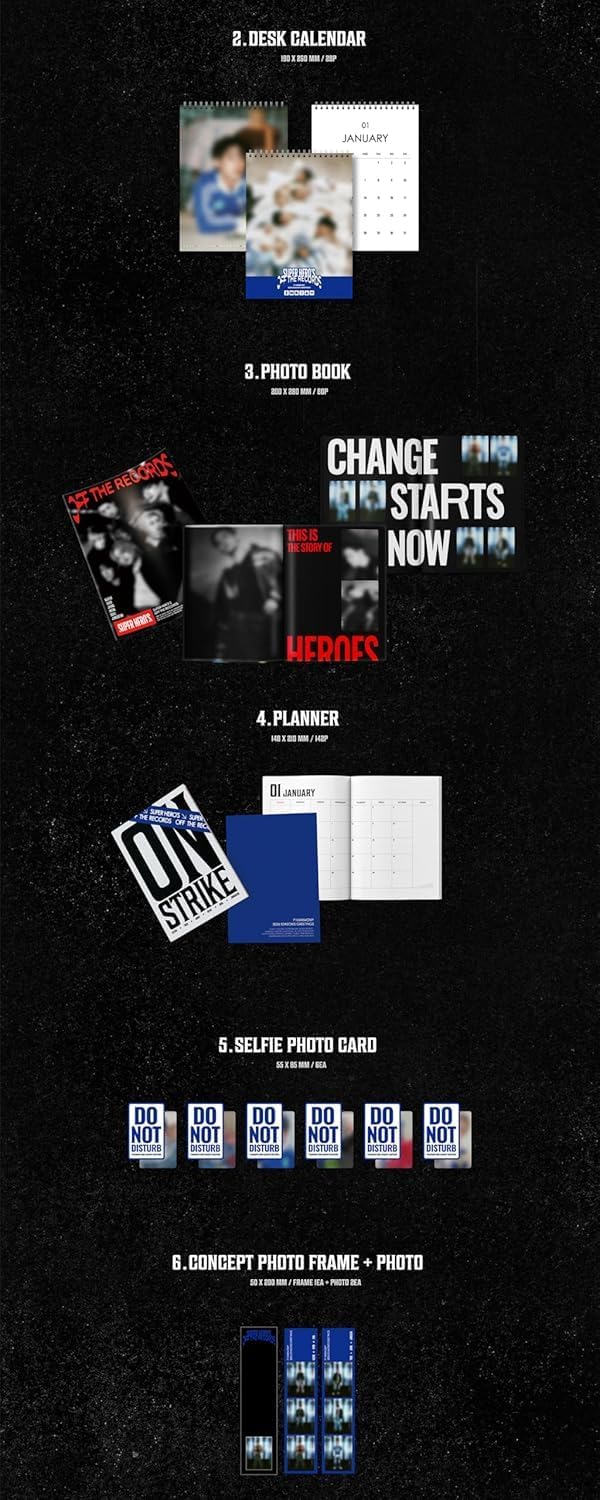 P1Harmony 2026 Season's Greetings Super Hero's Off The Records