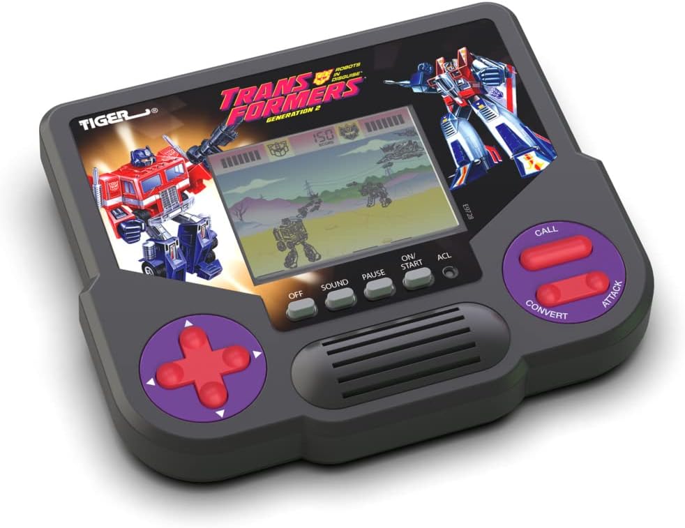 Hasbro Gaming Tiger Electronics Transformers Robots in Disguise Generation 2 Electronic LCD Video Game Retro-Inspired 1 Player Handheld Game Ages 8 and Up