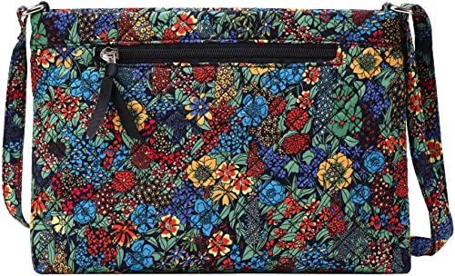 Brentano Cotton quilted Multi-zipper crossbody purse2