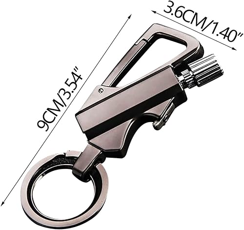 Miniatura 9 de Permanent Match Infinity Lighter, Keychain Lighter with Multitool Bottle Opener, Waterproof & Reusable, Windproof for Outdoor Camping Survival