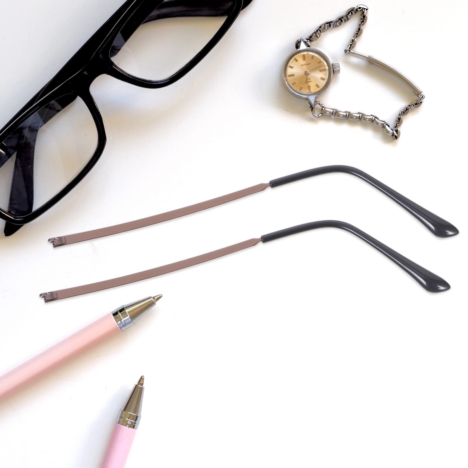 POPETPOP Eyeglasses Temple Replacement: Metal Eyeglasses Arm Glasses Sleeve Retainer Sunglasses Glasses Eyewear for Replacement - Image 3