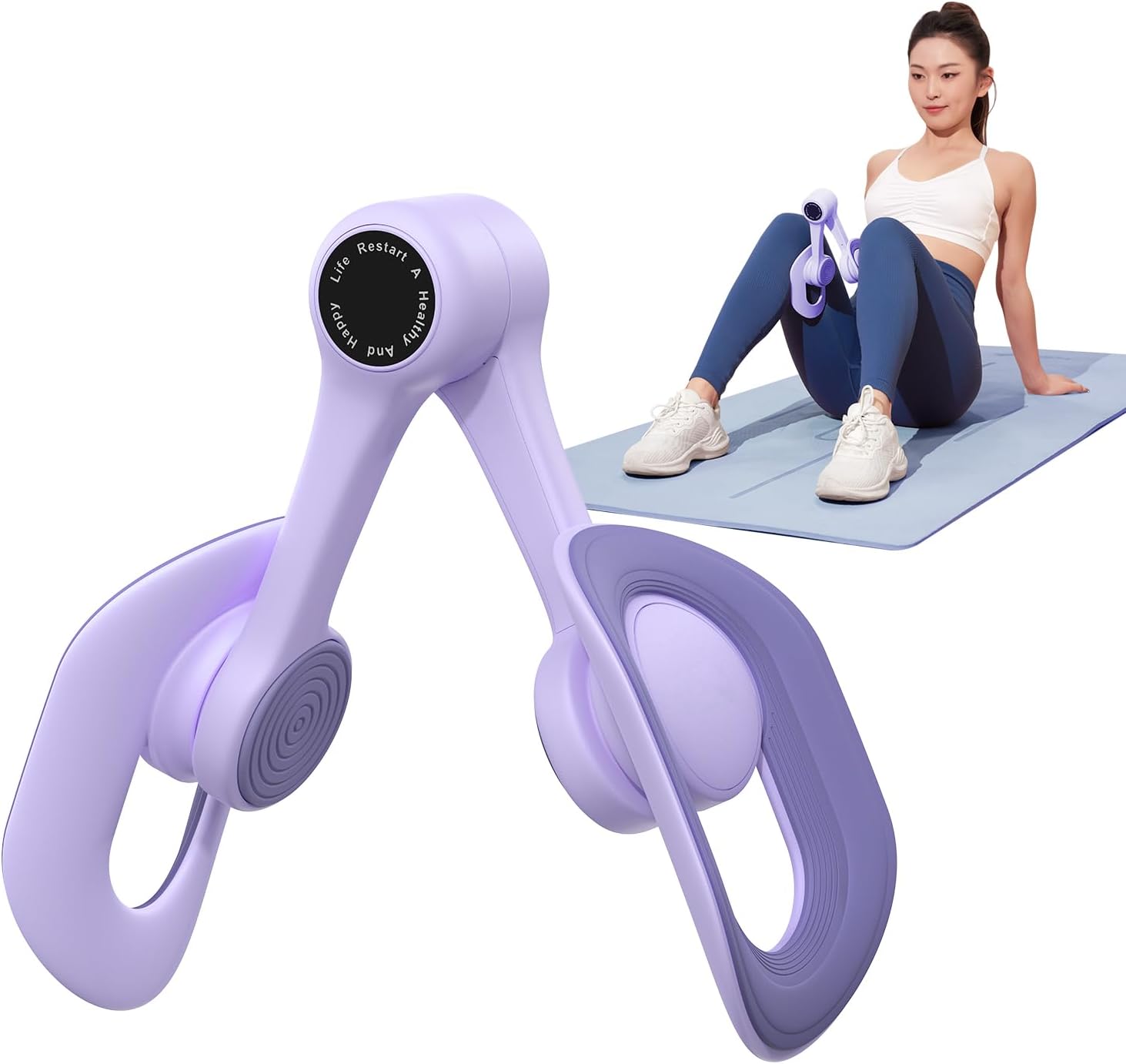 MERACH Thigh Trainer, Pelvic Floor Muscle Trainer, Inner Thigh Exercise Workout Equipment for Home Gym, Pelvic Floor Strengthening Women