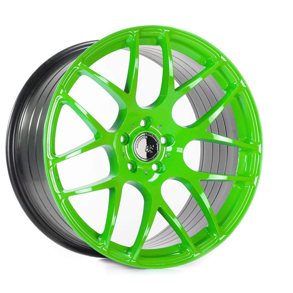 Superwrap Winylowa folia natryskowa o wysokim połysku na stopy, odznaki, suwmiarki, lusterka i grille - złuszczalna folia malarska do użytku samochodowego (zielony (Gymkhana Green, do 43 cm)