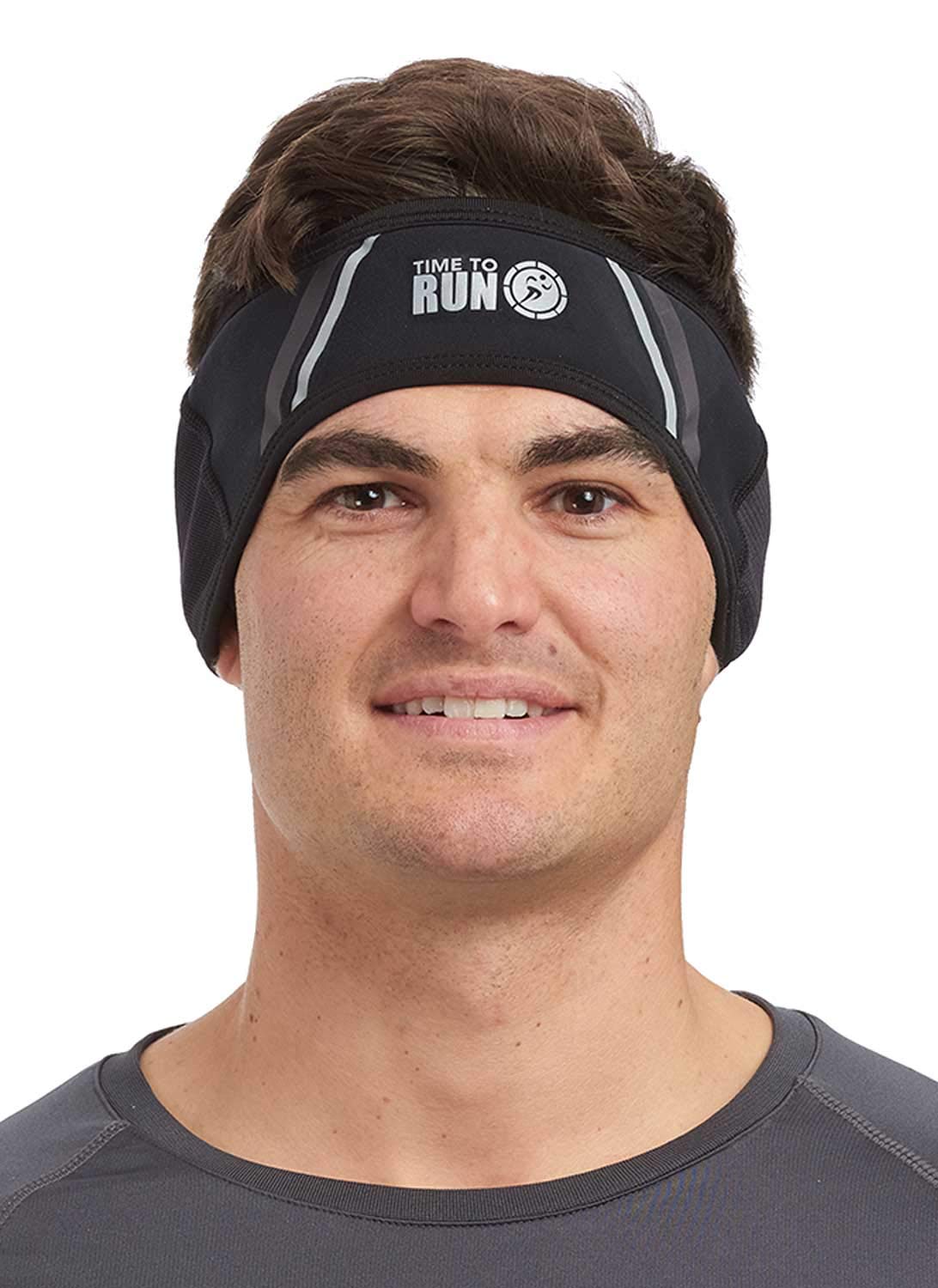 Time To RunHeadband Pro Spirit Mens & Womens Reflective Warm Thermal Headband Winter Running/Cycling Headband Earband