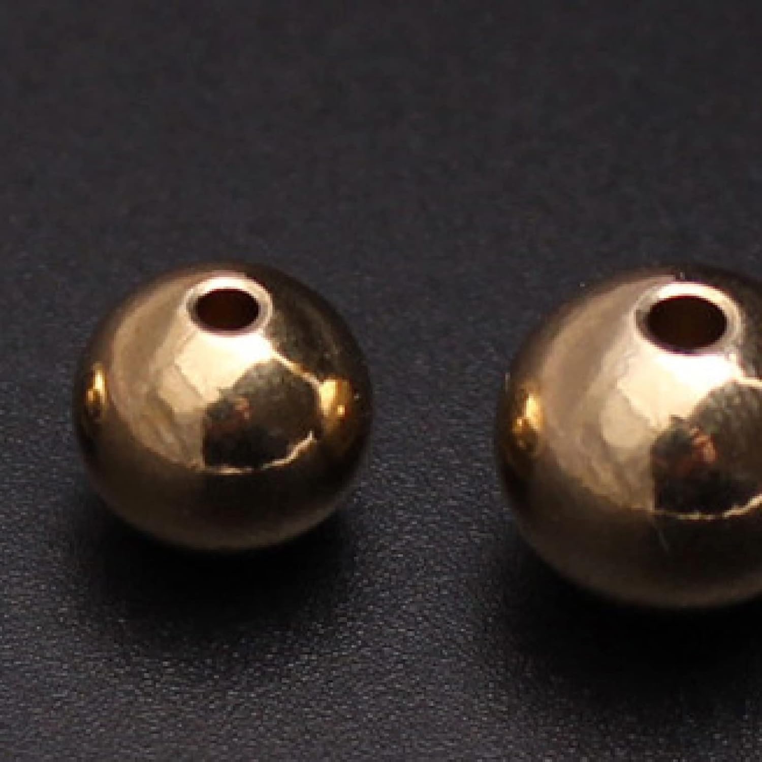40-80pcs Solid Copper Beads Round Ball Metal Spacer Beads for Bracelet Necklace Jewelry Making Crafts DIY