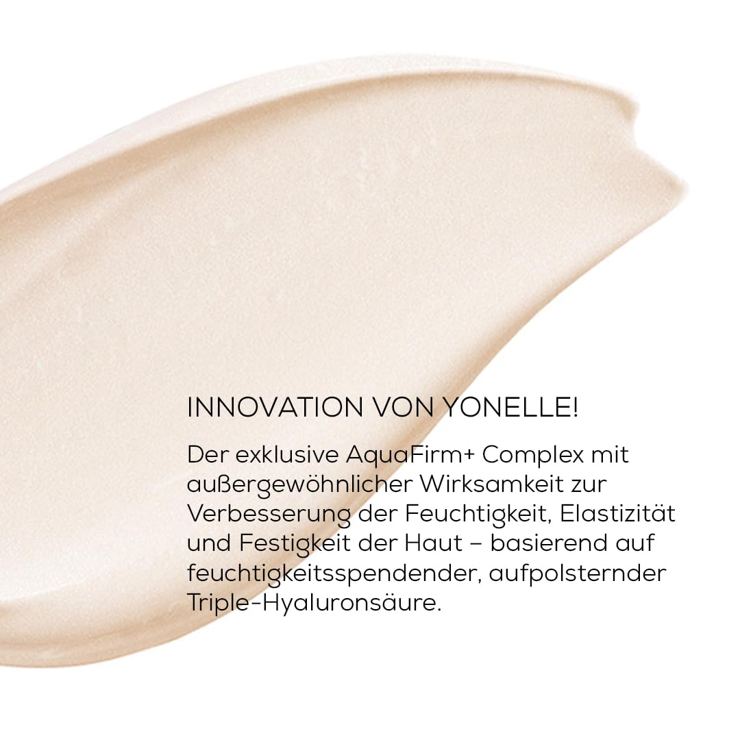 YONELLE Körpercreme 200 ml für normale & empfindliche Haut – Schnell Einziehende Körperpflege mit Hyaluron, Ceramiden & Kokosöl – Luminierender Body Balm mit Sofortigem Glow-Effect