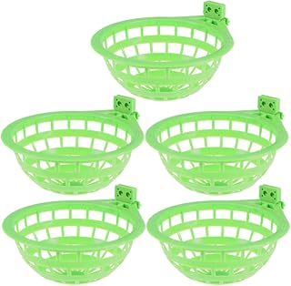 SEWOART Pássaros 5 Peças Gaiola De Canário Ninho De Pássaro De Plástico Ninho De Animal De Estimação Papagaio Ninho Ninho De Papagaio De Pássaros DIY Plástico Finch Pássaro S O
