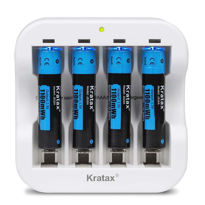 Buy AAA Rechargeable Batteries,Kratax 1100mWh Rechargeable Batteries