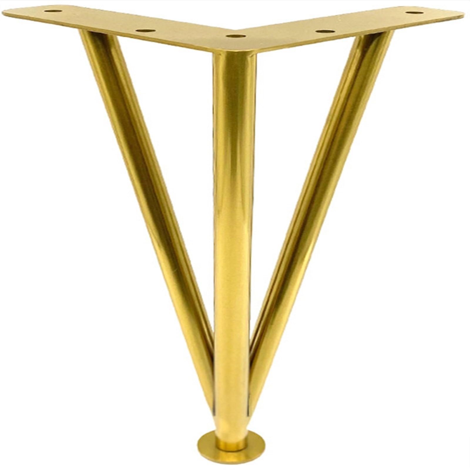 Piedini per Mobili 1PC 20cm-40cm Gambe da tavolo in ferro dorato Hardware for mobili in metallo Piedino for mobili inclinabile regolabile in acciaio inossidabile Gambe per Mobili ( Color : Golden-20cm