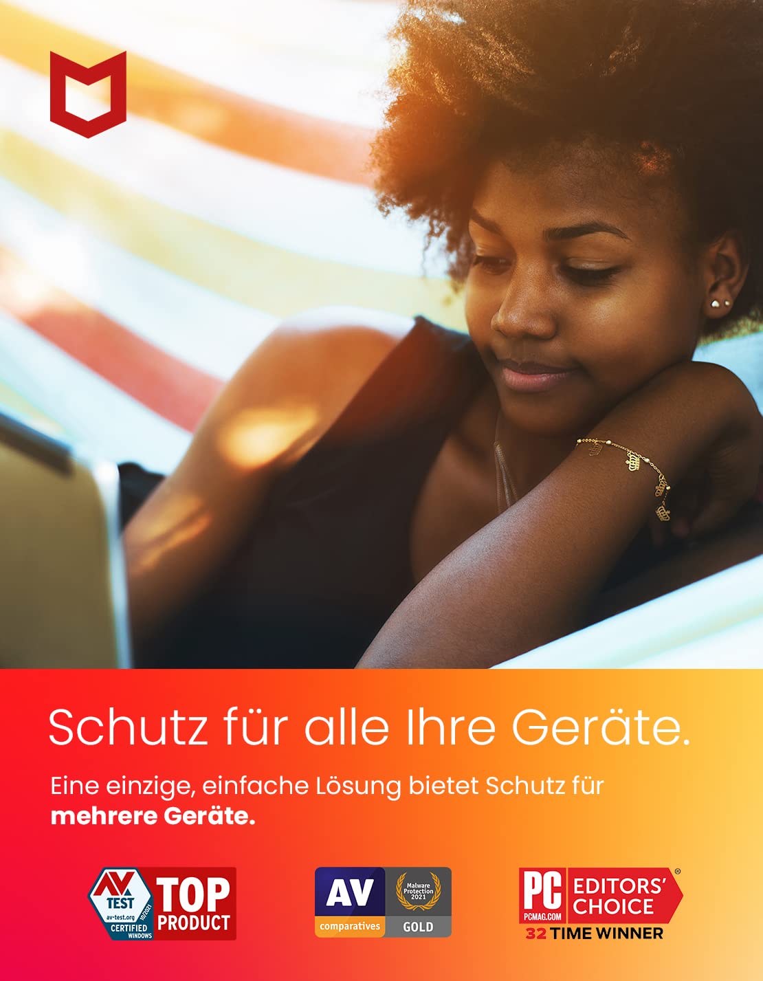 McAfee Internet Security, 3 urządzenia, 1 rok, Windows/Mac/Android/iOS (kod w pudełku)