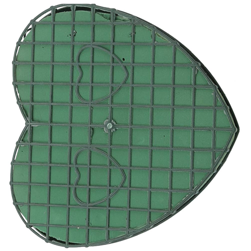 Milisten Floral Foam Grande Cage Heart Floral Foam Blocks Florist Sponge Floral Bricks for Table Centerpiece Floral Arrangement Size S