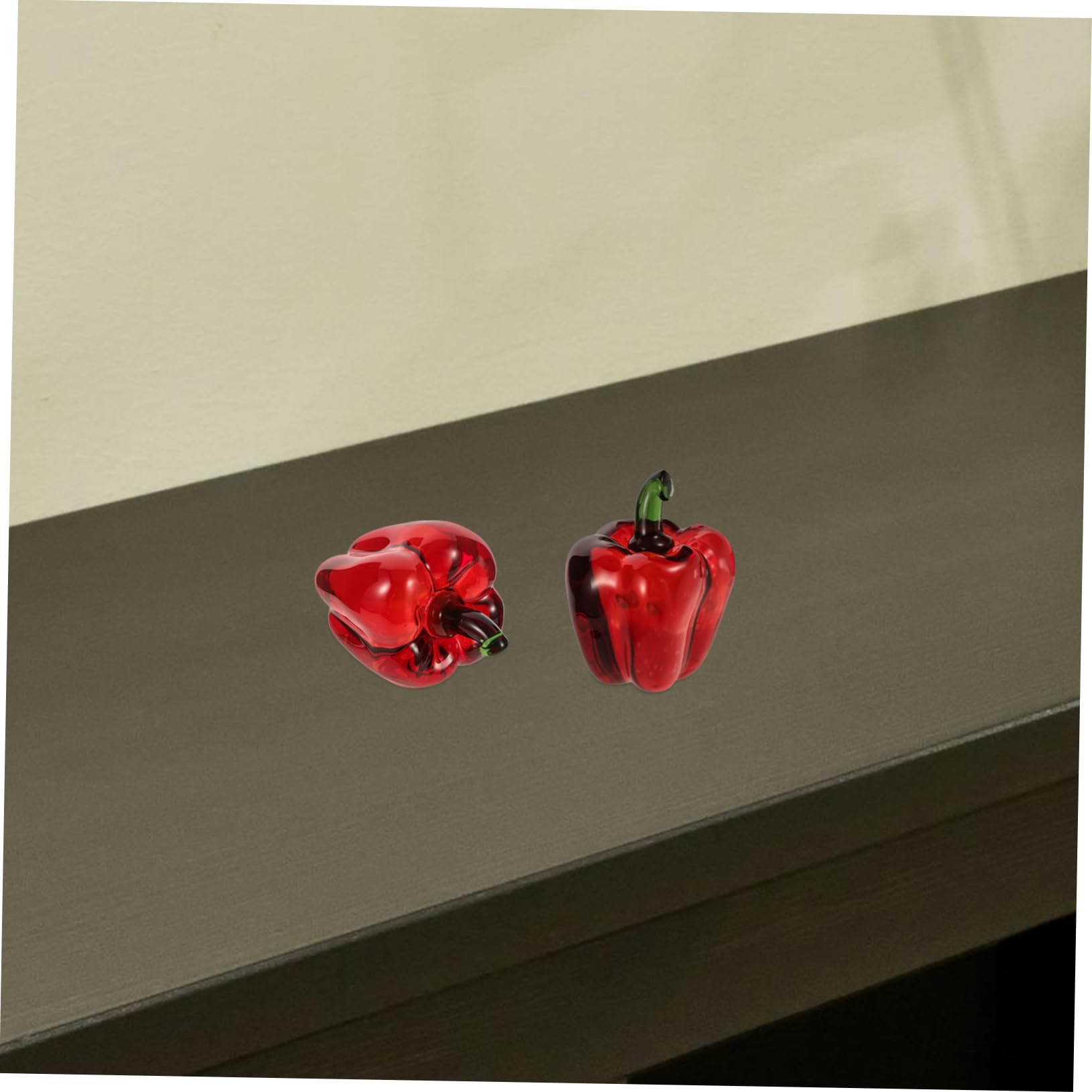 Amazon.co.jp: STOBAZA 水晶の唐辛子オーナメント 手作り 野菜