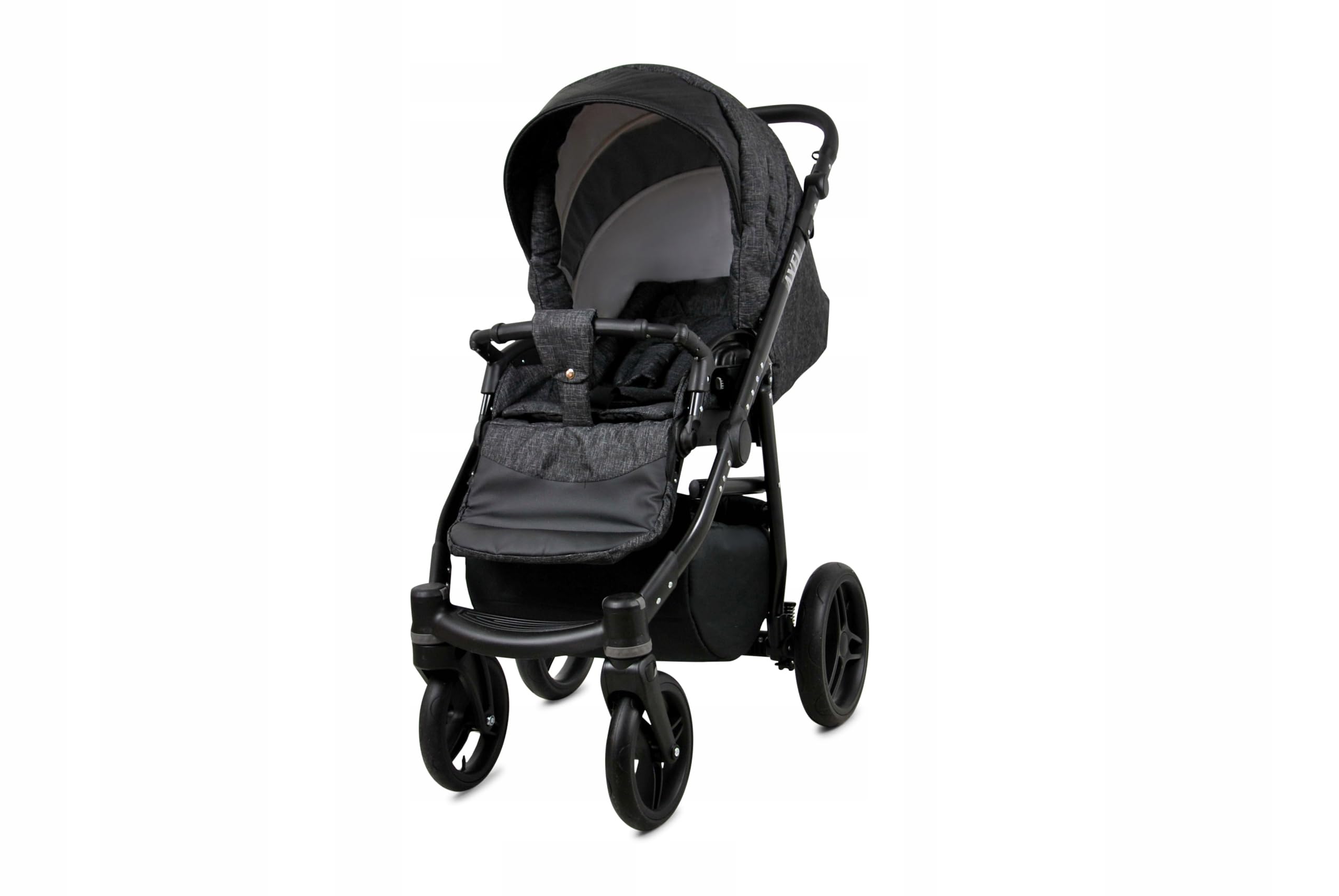 BabyLux® Wózek dziecięcy kompletny zestaw 4 w 1, Axel, w tym gondola dla niemowląt, wędka, fotelik samochodowy, podstawa ISOFIX, wózek dziecięcy, system kombinowany, z torbą do przewijania itp.