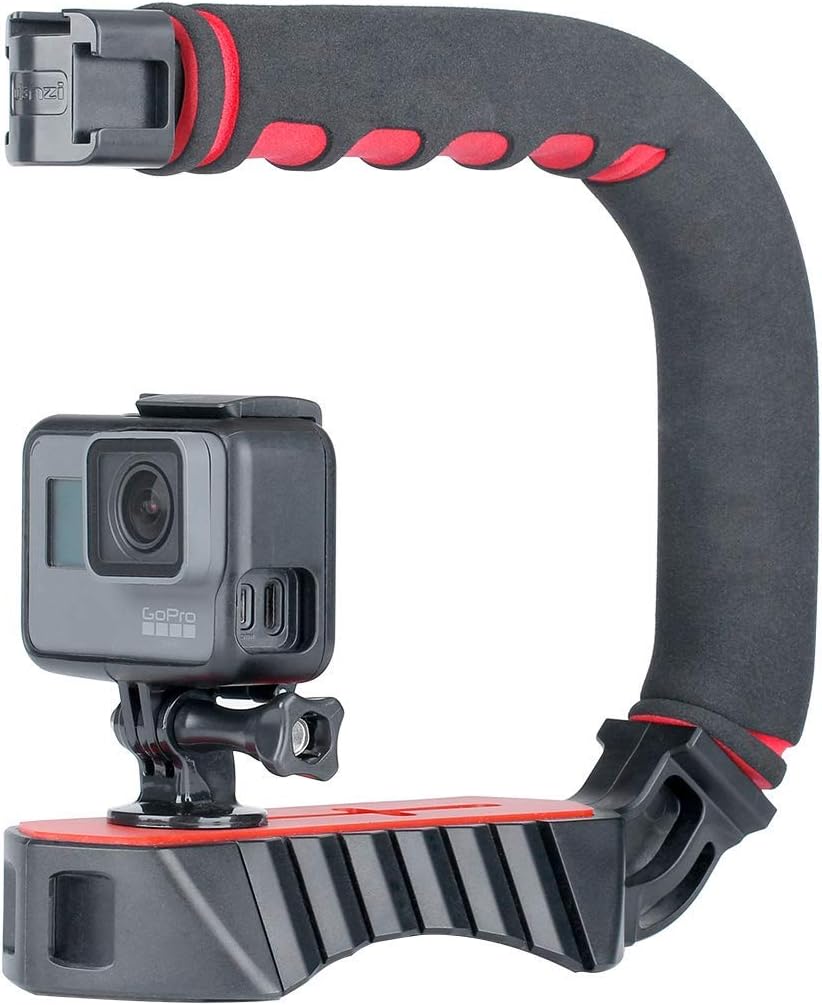 Amazon Jsmhh Dji Osmoアクションiphone 11プロマックスxs Xr Xs 8 7plusのgopro 7 6 5キヤノンニコンデジタル一眼レフカメラ用互換性のあるu グリッププロハンドヘルドビデオリグステディカムトリプルコールドシュー Jsmhh ウェアラブルカメラ用マウント部品