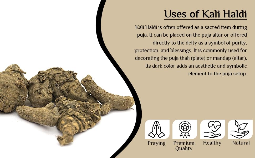 Image of Namo Organics - Kali Haldi Original - 150gm - Dried Black Turmeric | Narkachur or Narkachoor | Raw and Natural