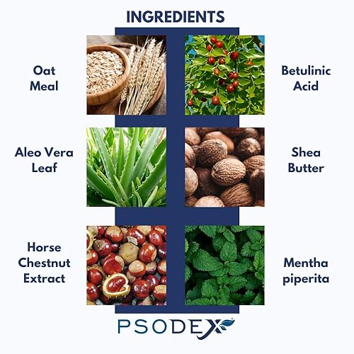 Miniatura 2 de PSODEX Eczema Cream - Crema hidratante eccema terapia cuidado de la piel con aloe vera, vitaminas, aceite de árbol de té - Loción eccema orgánica y