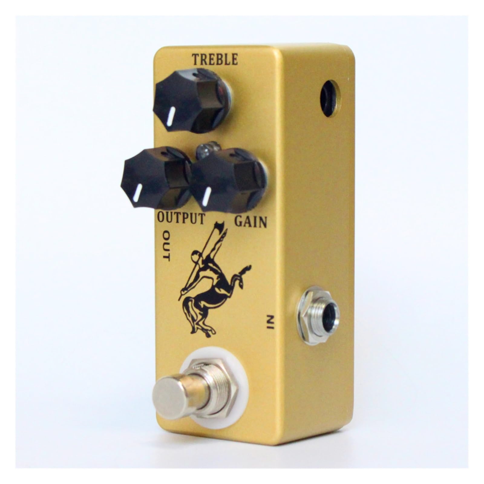 modulacyjny pedał gitarowy Pedał Efektu Overdrive Do Gitary True Bypass Metal Shell Części Do Gitary Akcesoria Do Gitary (Color : Gold)