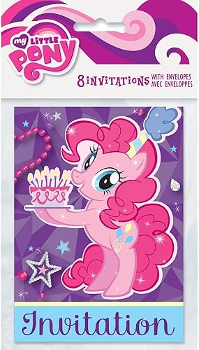 Paquete de suministros para fiesta My Little Pony, invitaciones