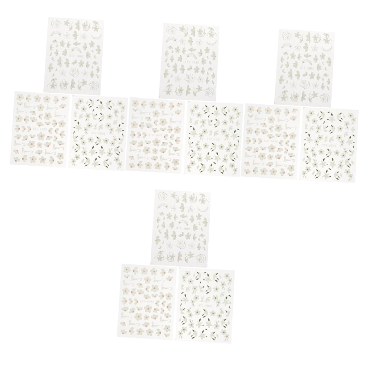 4 Set Adesivi Per Unghie Con Design Decorazioni Per Nail Art Per Donne E Ragazze Adesivi Autoadesivi Per Manicure Creativa E Personalizzata Per Domestico E Estetici 3 Fogli * 4