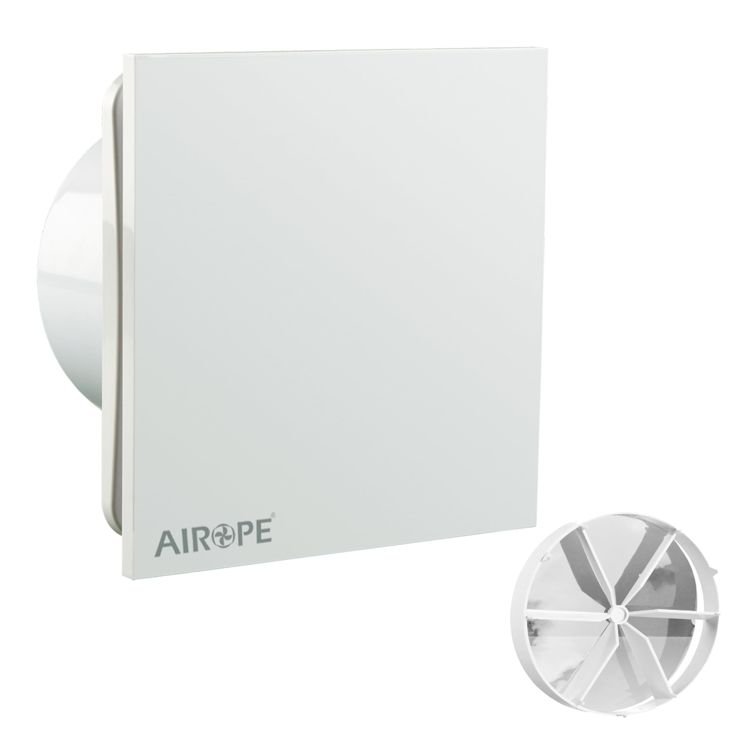Airope- AB -100 mm,Ventilador Extractor de BaƱo aire, Silencioso con VĆ”lvula Anti Retorno,Ideal para BaƱo,Cocina,Inodoro,Bajo Consumo EnergĆ©tico,5 AĆOS de GarantĆa