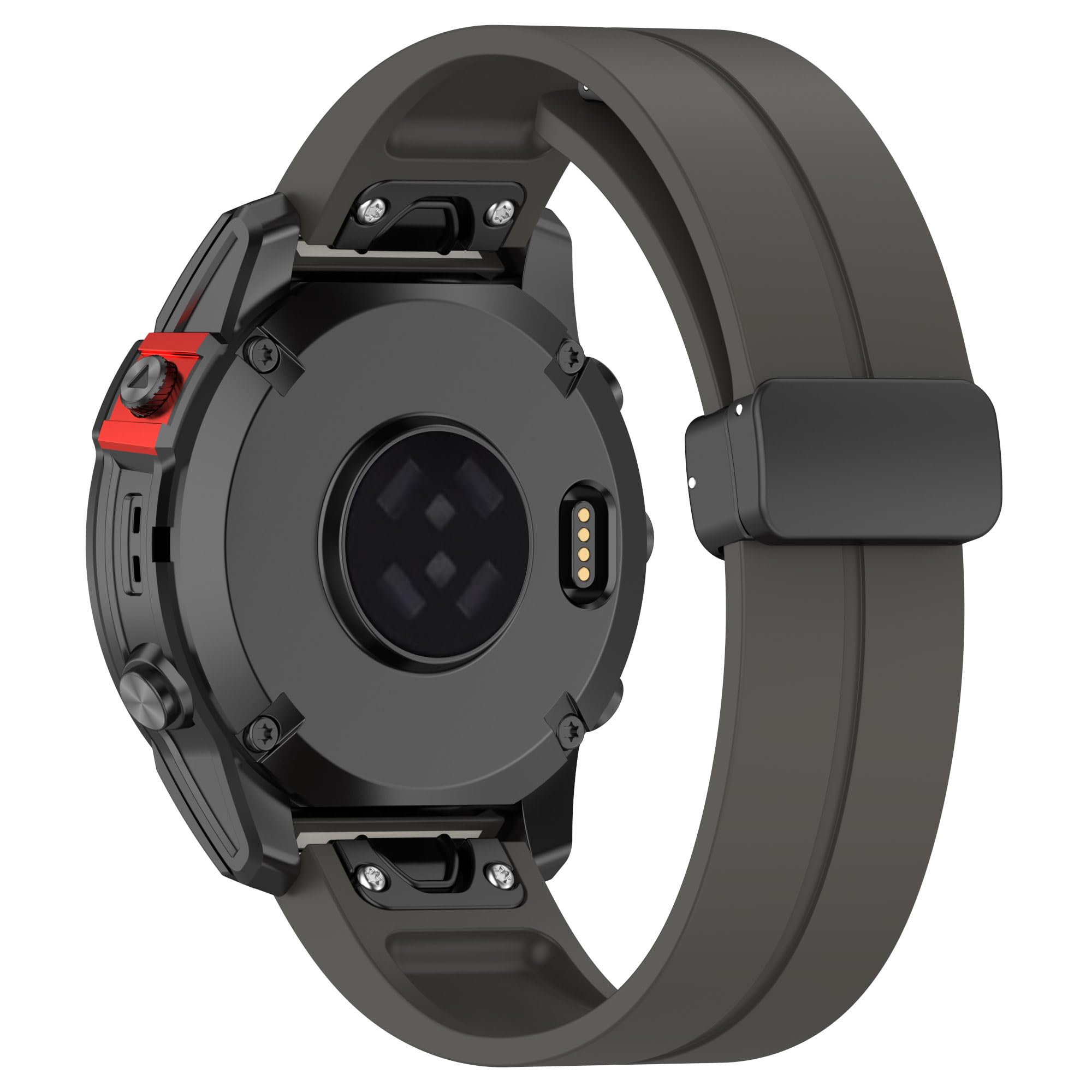 Bracelet compatible avec Garmin Fenix 7, bracelet de rechange en silicone souple de 22 mm pour 6/Fenix 6 Pro/Fenix 5/Fenix 5 Plus/Forerunner945/935/Approach S60