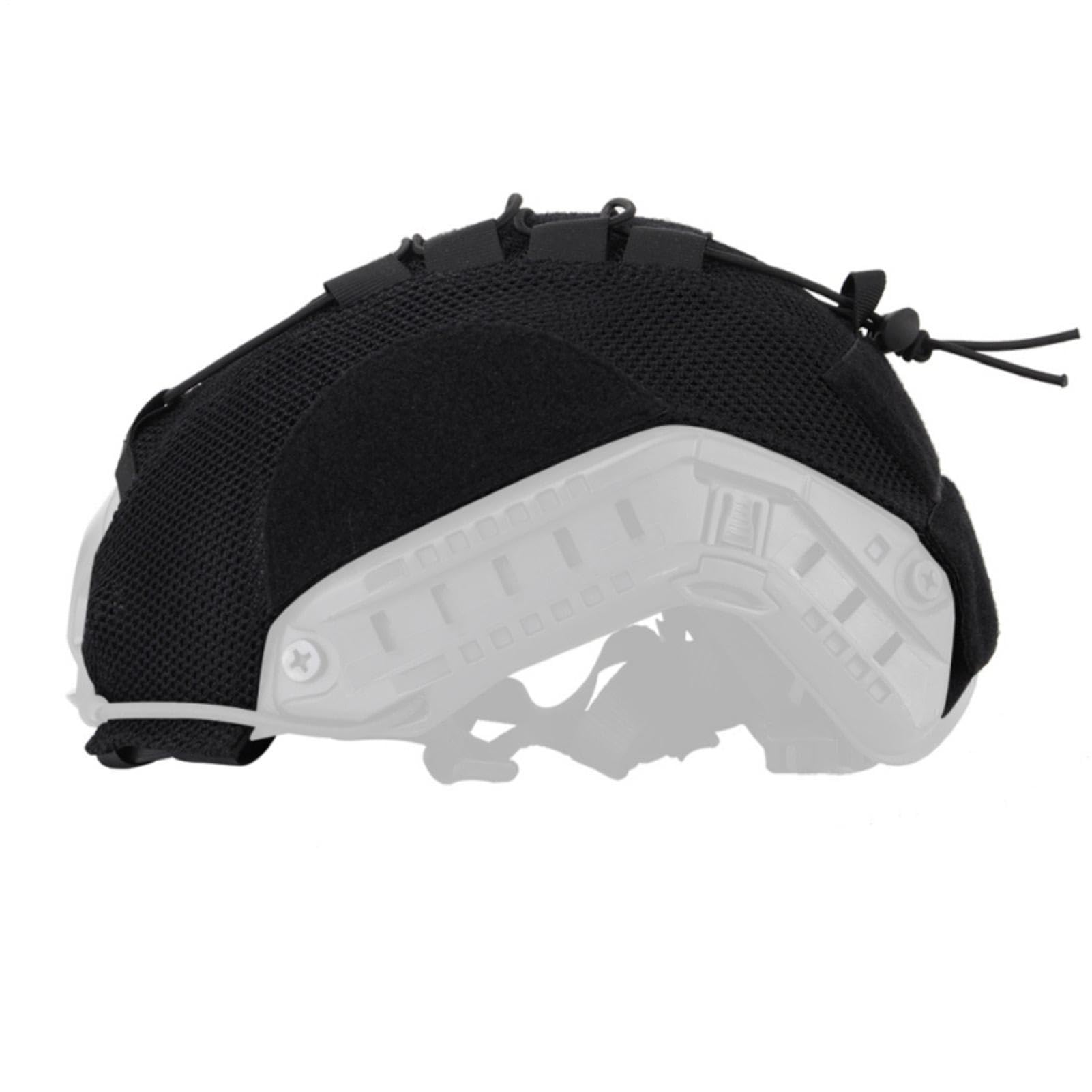 Housse de casque en maille pour airsoft – Housse de casque tactique en nylon pour BJ/PJ/MH Fast – Airsoft en plein air Paintball Tactique Équipement de protection du corps Équipement de chasse