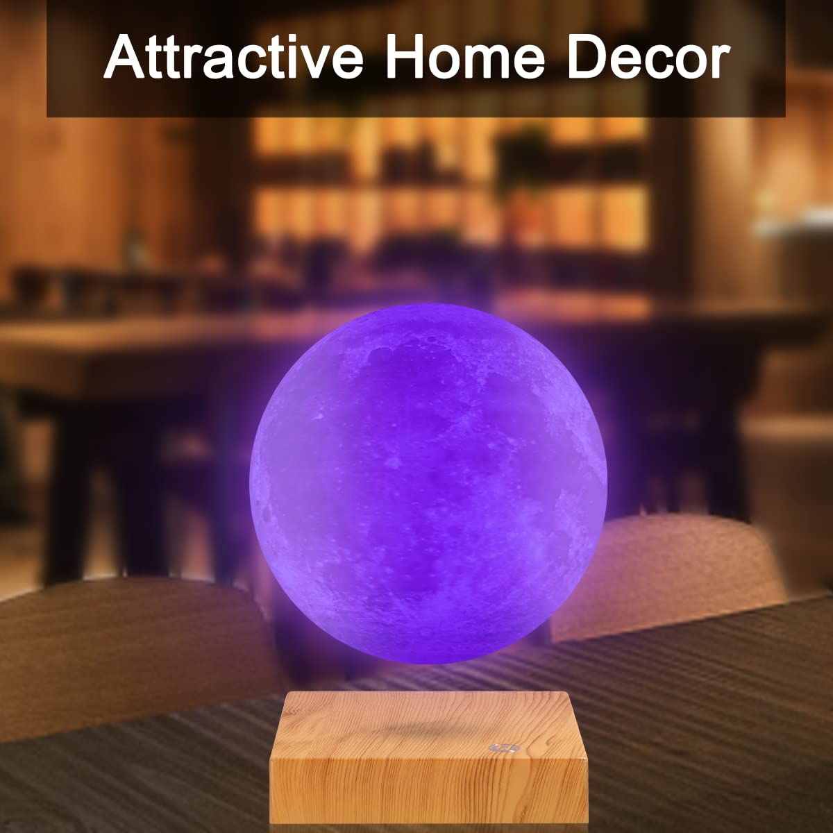 Lampada da luna levitante. Galleggiante e rotante in aria, lampada da notte per ufficio, casa, Decro, regali. Natale (16 colori)